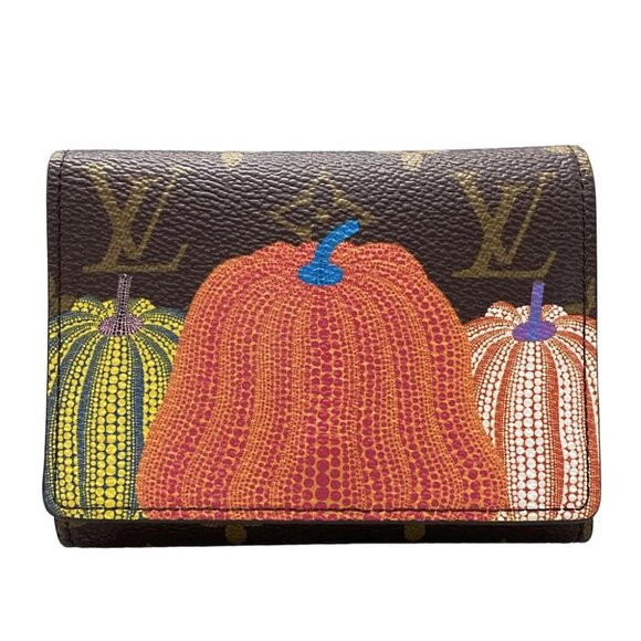 Auth LOUIS VUITTON LV x YK Porte Foyle Victorine M82111 Monogram Multi - - Picture 1 of 11